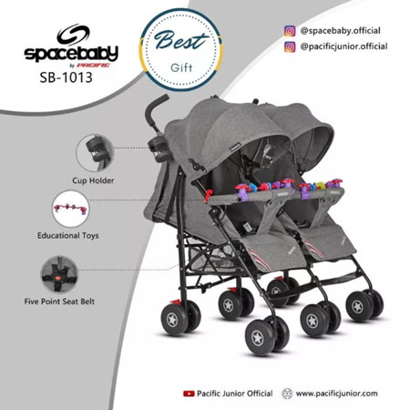 Spacebaby Baby Stroller Twins 3