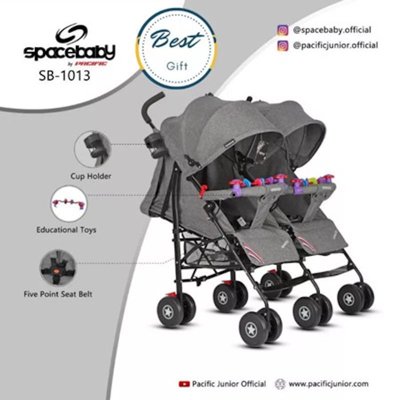 Spacebaby Baby Stroller Twins 3
