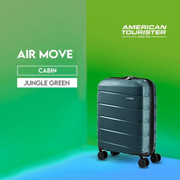 American Tourister Air Move Cabin 20 Inch Jungle Green  4