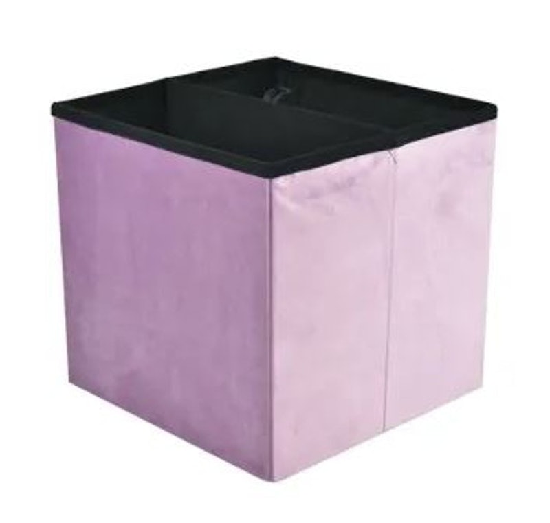 VELVET OTTO FOLDABLE STORAGE LILAC 2