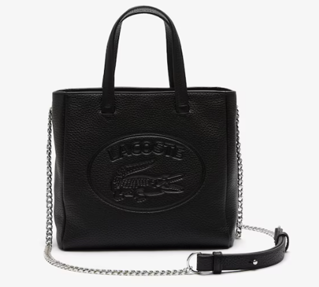 Women's Croco Crew Small Grained Leather Shoulder Bag ｜ LACNF3532NL000