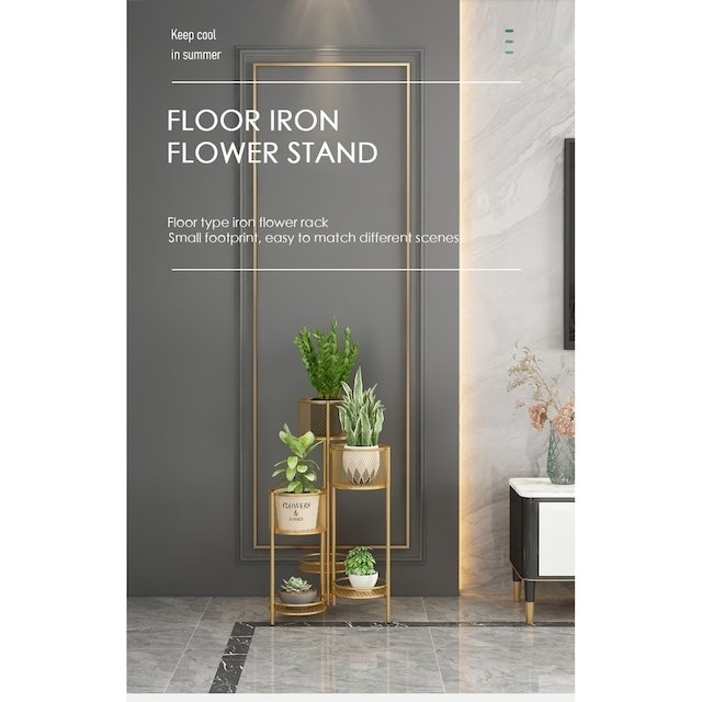 Goland Rak Pot Bunga 6 Slot Nordic