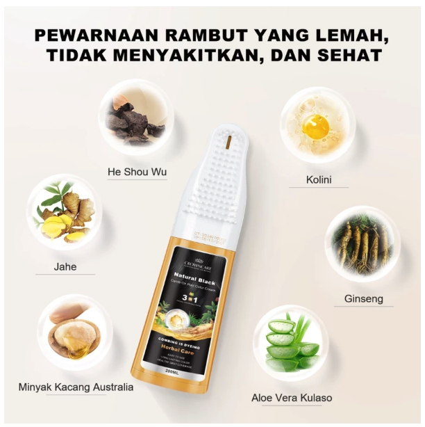 CrownCare Professional Hair Care CrownCare Comb-On Hair Color Cream Chesnut Brown