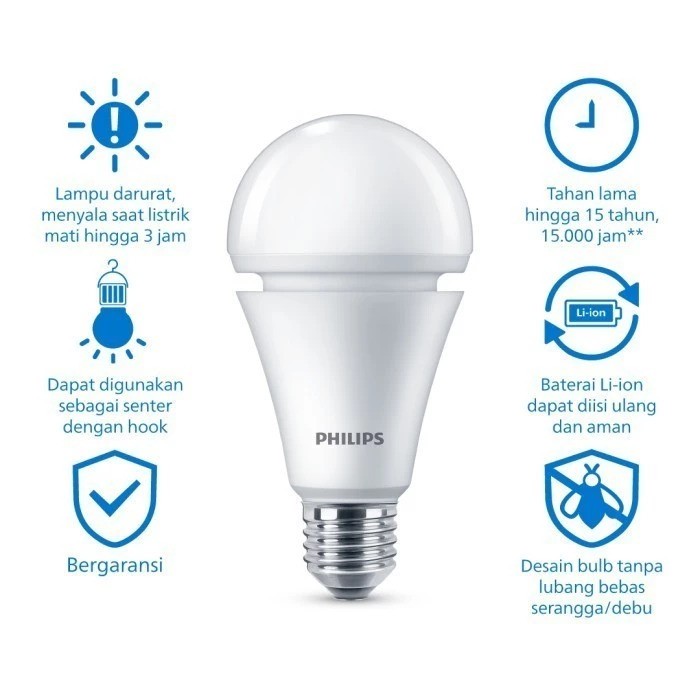 Philips Electronics Philips RadiantLine LEDBulb 8W 6500K Putih