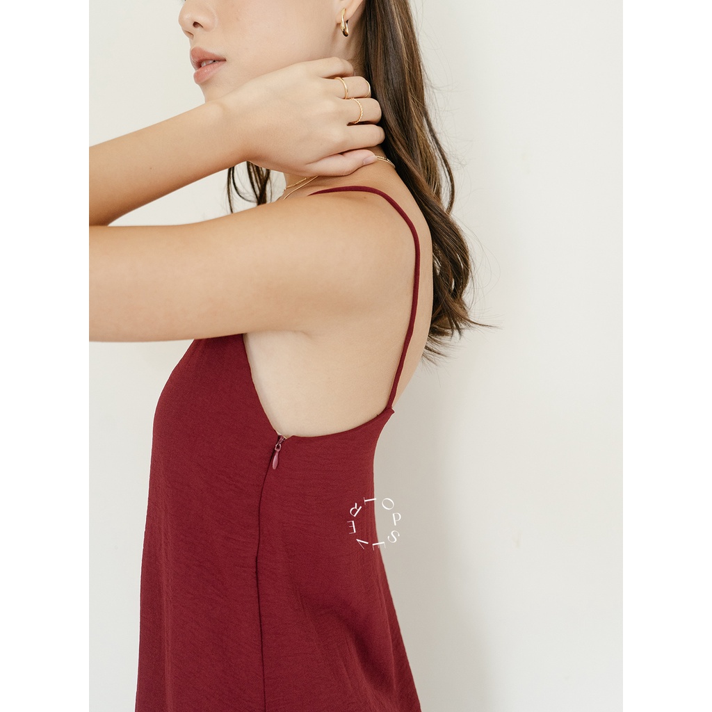 Evertops Lea Dress Dark Plum