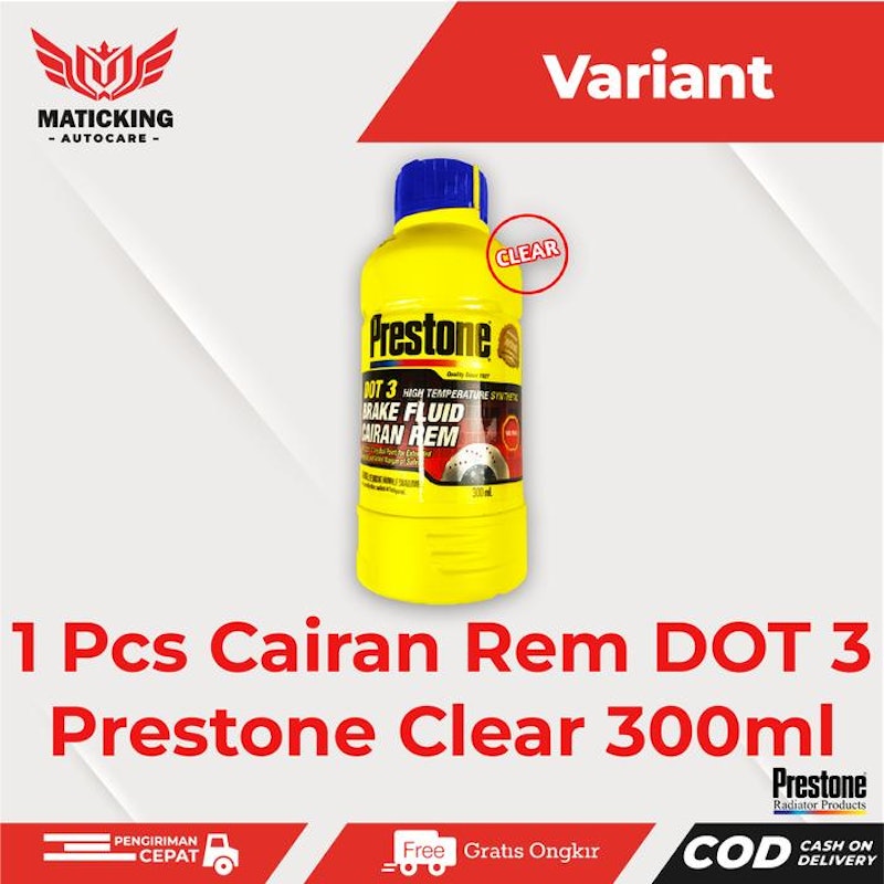 Prestone Brake Fluid DOT 3 Clear 2
