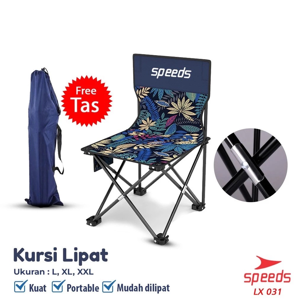 SPEEDS Kursi Lipat Outdoor XL 5