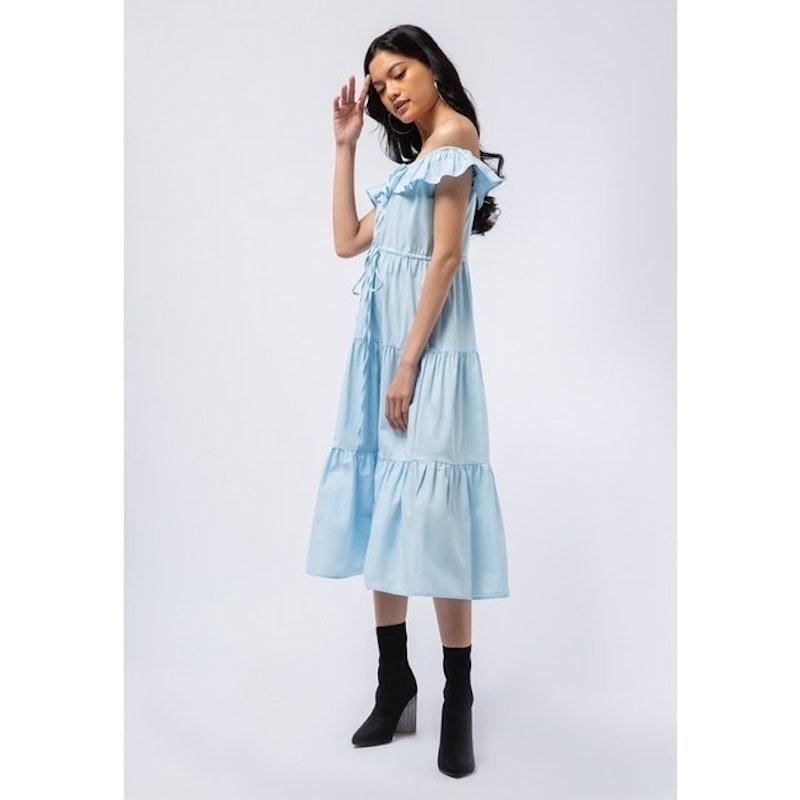 Cold Shoulder Maxi Dress 2