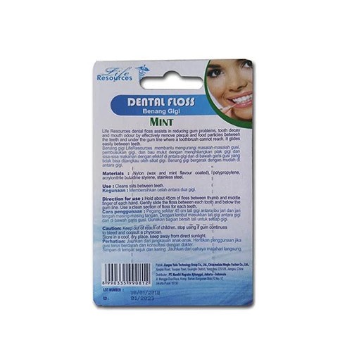 Mandiri Nugraha Ajitunggal Life Resources Dental Floss Mint 50m