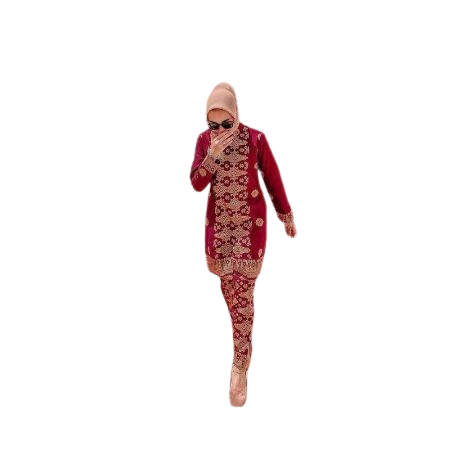 Set Songket Maroon 2