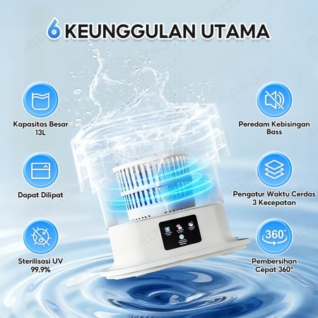  Alltou 2-in-1 Mesin Cuci