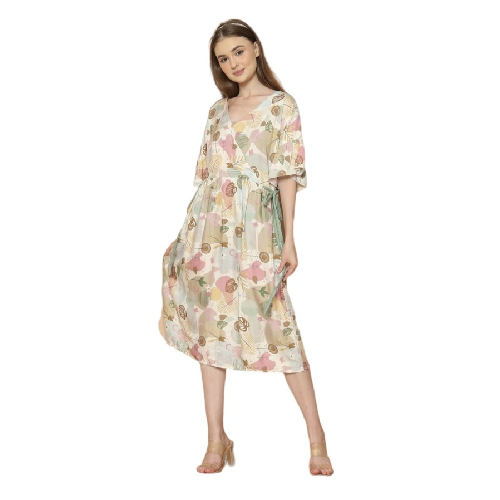 Dress Kimono Ecovero Misae Greentea