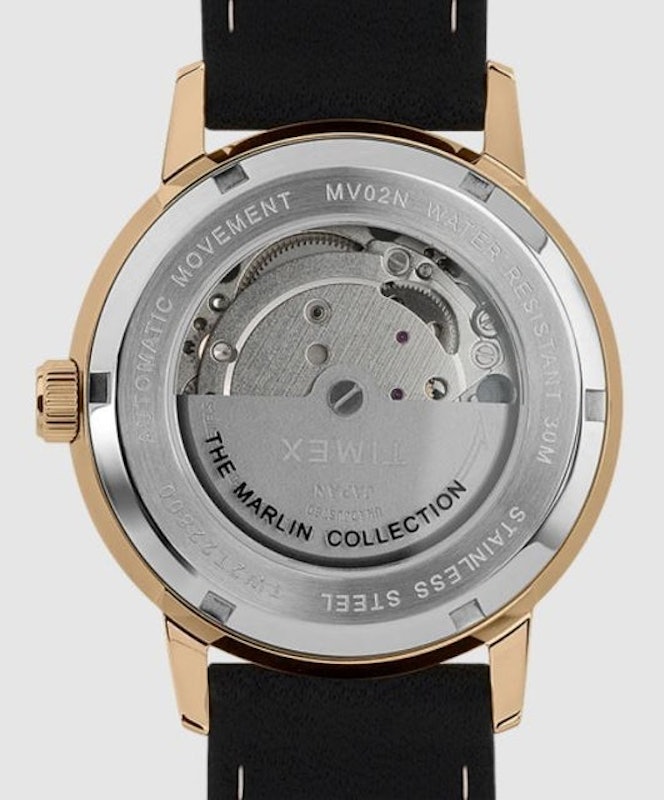Marlin® Automatic 40mm Leather Strap Watch 4