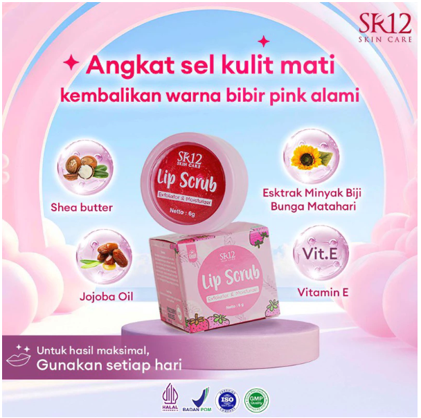 SR12 Herbal Perkasa SR12 Skincare Lip Scrub Exfoliator & Moisturizer