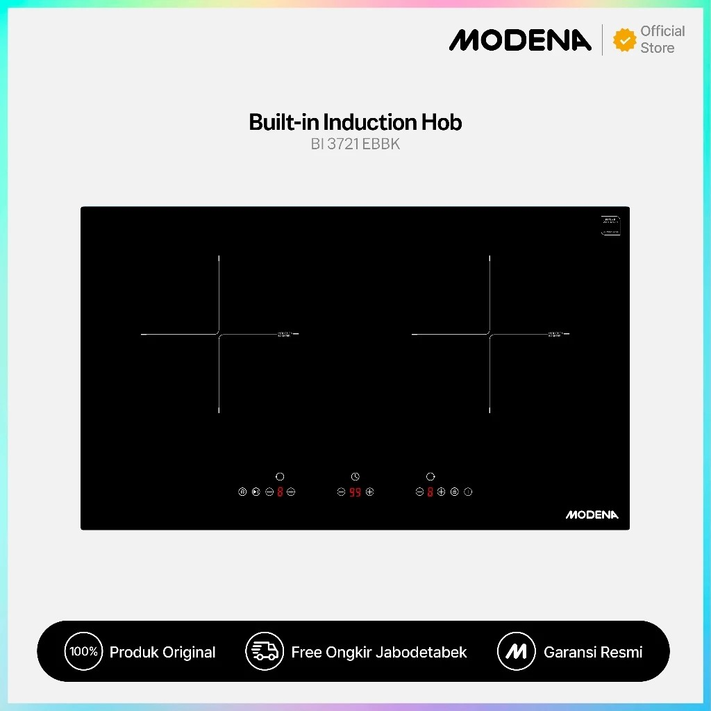 MODENA Indonesia MODENA Built in Induction Hob  BI 3721 EBBK