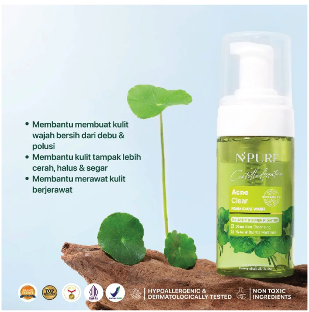 Penta Natural Kosmetindo N'PURE Centella Asiatica Facial Wash