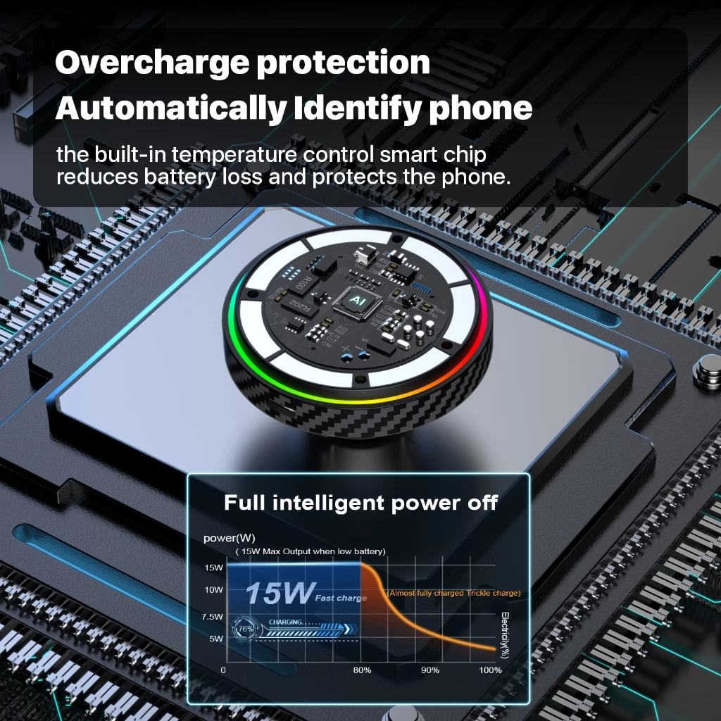 Kiip Kiip Indonesia KiiP Magnetic Wireless Fast Charging Car Phone Holder MG10C