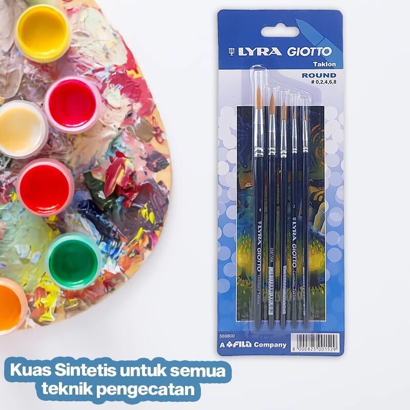 LYRA Set Taklon Round Brush LYR-569800