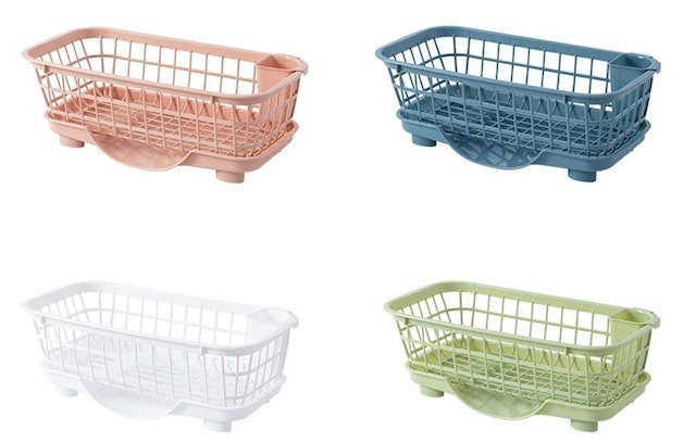 Rak Pengering Piring Buah Sayur Plastik Dish Drain Basket ｜ K8021