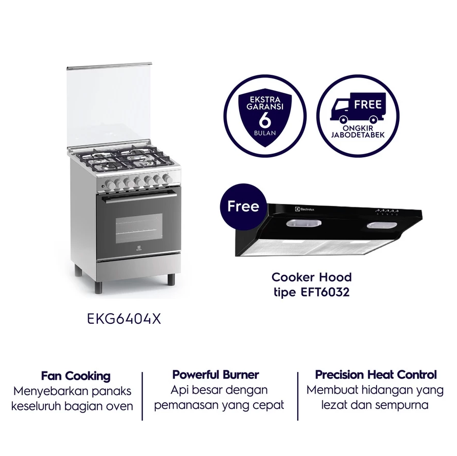 Electrolux Electrolux Kompor Freestanding  EKG6404X