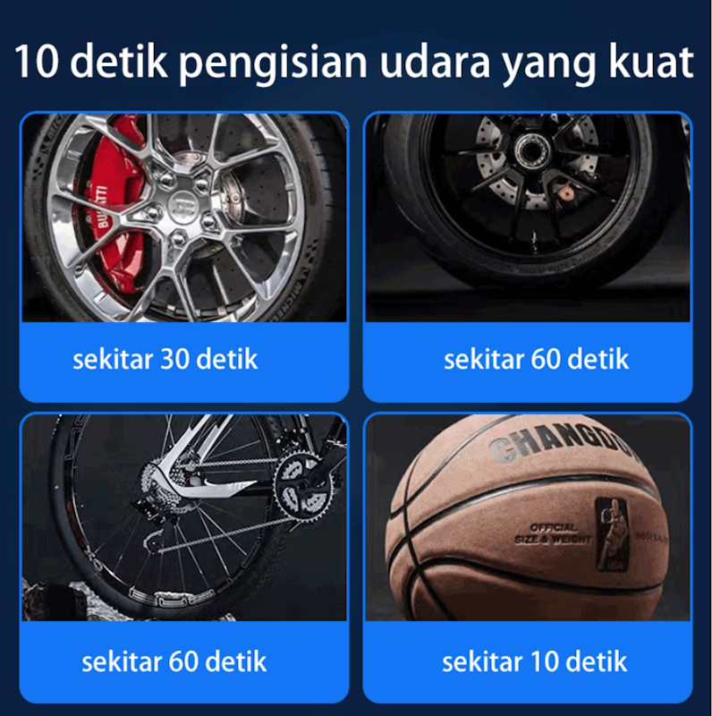 Zacro Pompa Ban Motor dan Mobil Electric Portable 5
