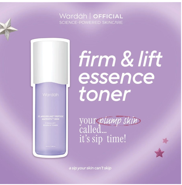 Paragon Technology and Innovation Wardah 2% Argireline™ Peptide Matrixyl™ 3000 Firm & Lift Essence Toner