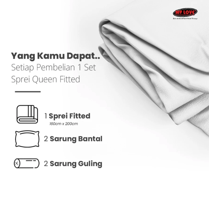 Bandung Indah Gemilang My Love All New Sprei Fitted Athea