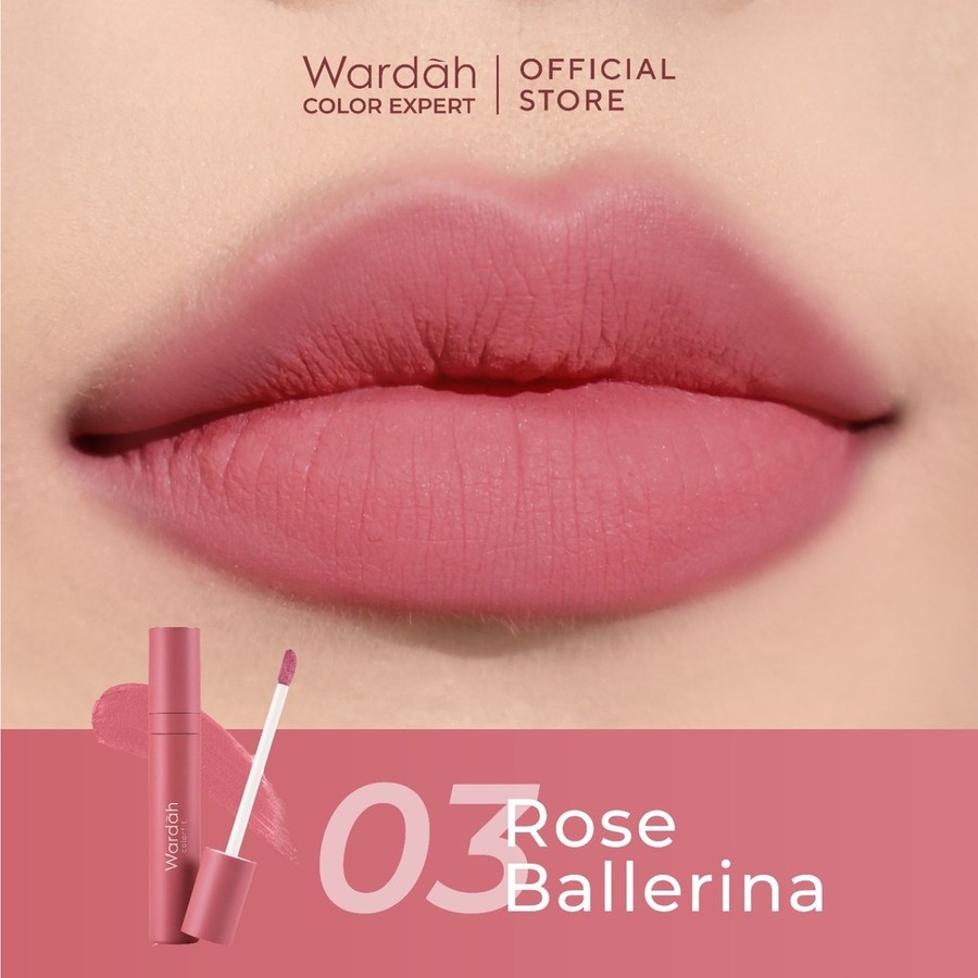 Paragon Technology and Innovation Wardah Colorfit Velvet Matte Lip Mousse (03 Rose Ballerina)