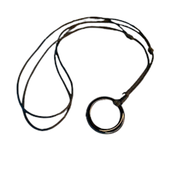 Cakradayu Kalung Tali Satin dengan Liontin Cincin Black Onyx