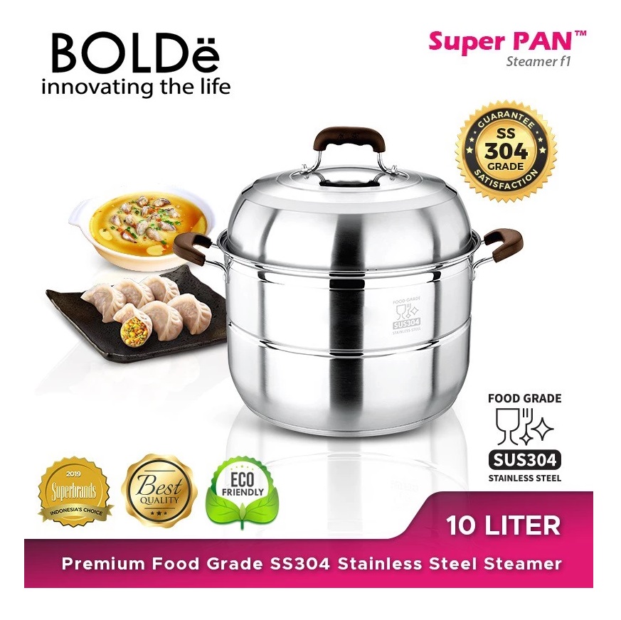 Bolde Inovasi Global  BOLDe Premium Food Grade Stainless Steel Steamer  SS 304