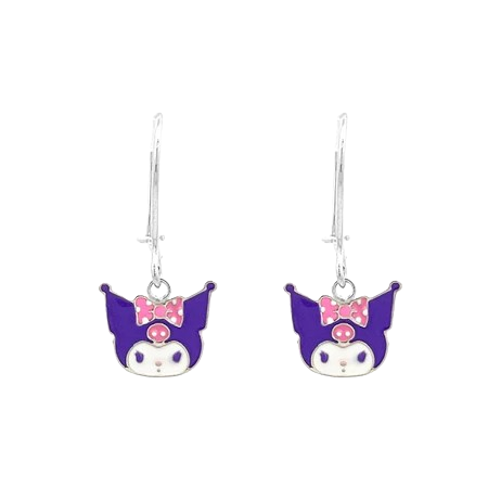 UBS Gold Anting Emas Anak Sanrio Kuromi 17K Whitegold ｜ AAZ0039