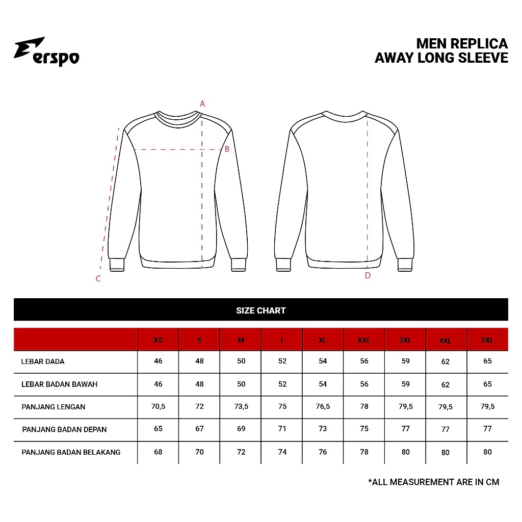 Erspo Erspo Timnas 2025 Jersey Replica Away