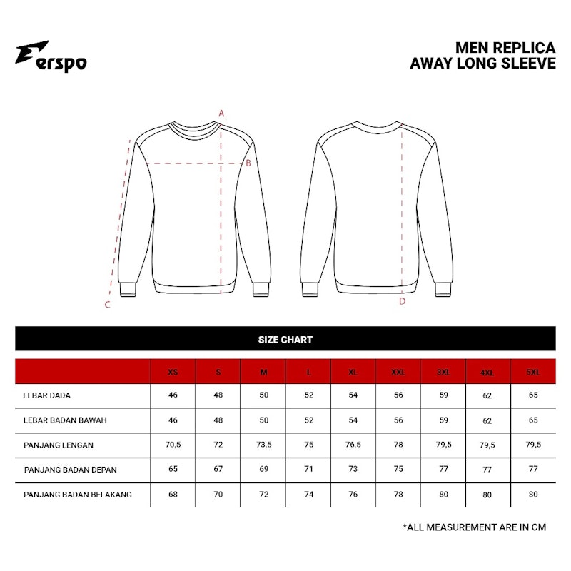 Erspo Timnas 2025 Jersey Replica Away 5