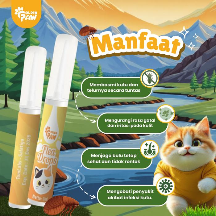 Golden Paw Flea Drops  3