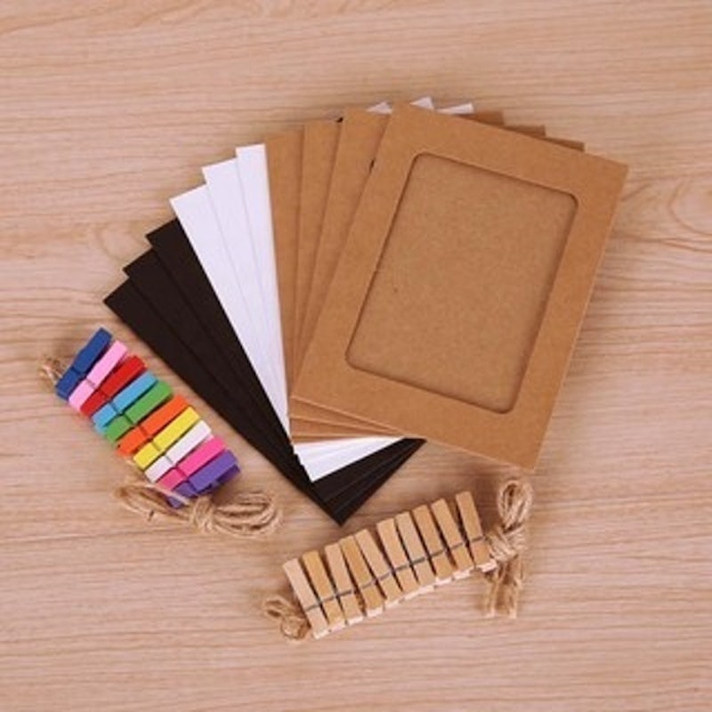 Wooden Clip + Bingkai Foto + Tali Rami 1