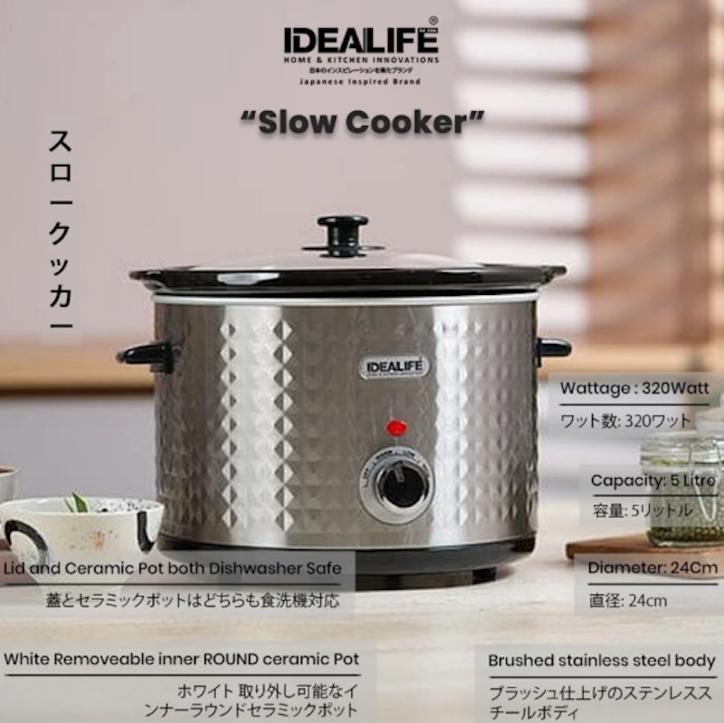 IDEALIFE Slow Cooker 2