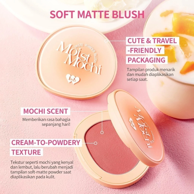 Moist Mochi Paste Powder Blush 01 Berry Lava 4