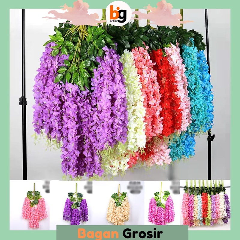 Bunga Hias Wisteria Gantung 2