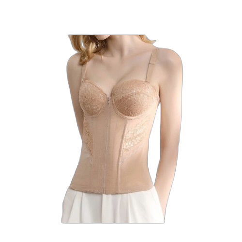 Sorella Corset Long Torso Front Hook Brown ｜ N16-3070BBRN