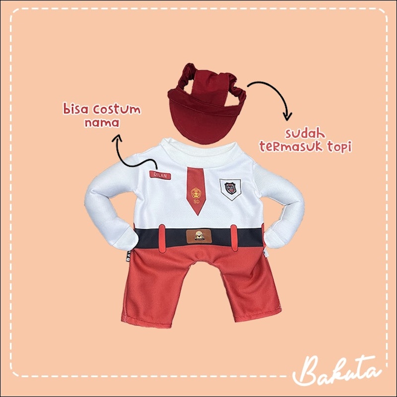 Baju Kucing Kostum Anak Sekolah 3