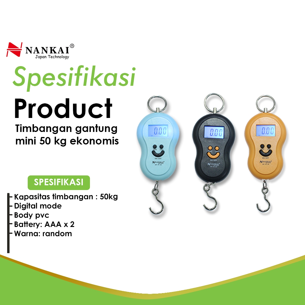 Nankai Indonesia Nankai Timbangan Gantung Mini 50 kg 177-04