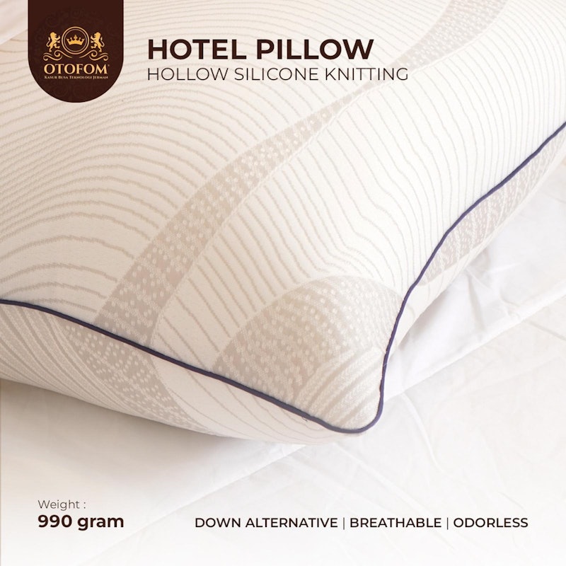 Otofom Bantal Hotel Hollow Silicon Knitting 3