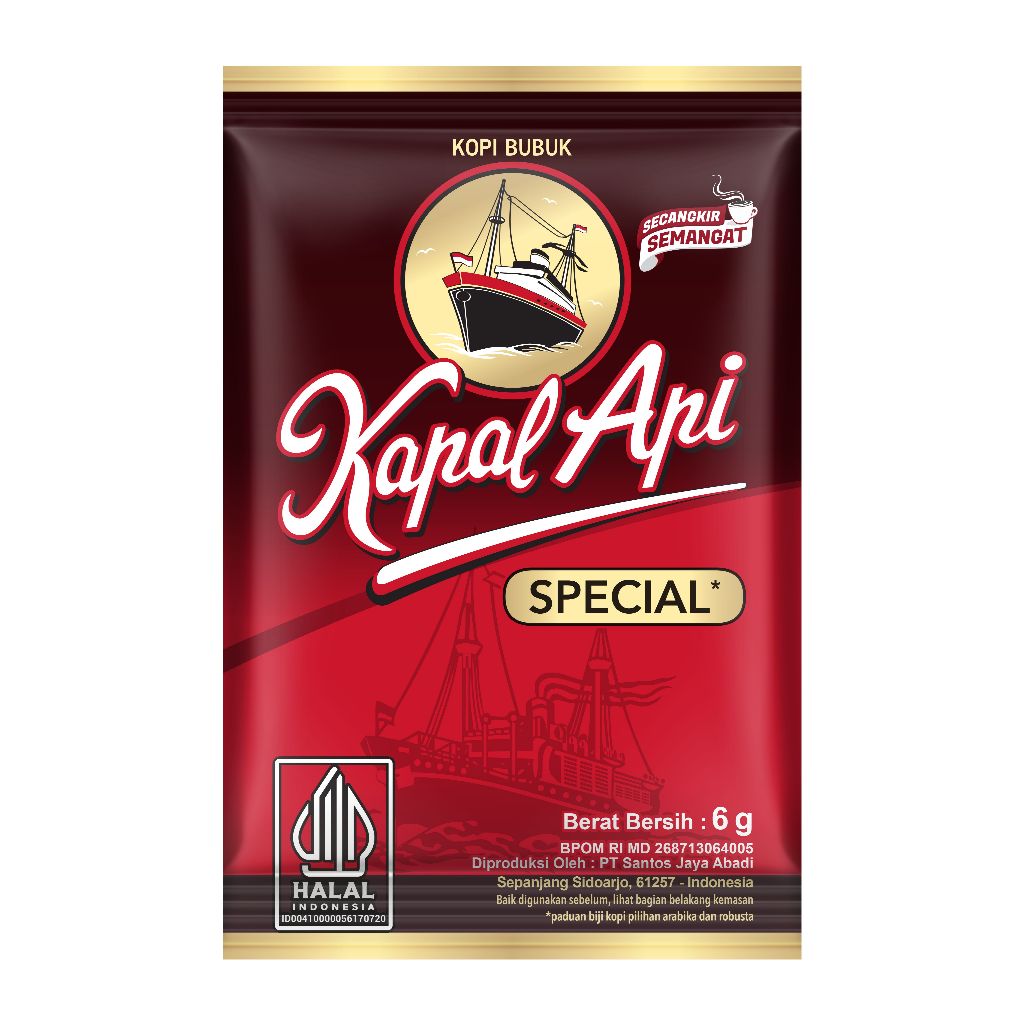 Santos Jaya Abadi Kapal Api Special Merah 1 Bag (20 x 6 gram)