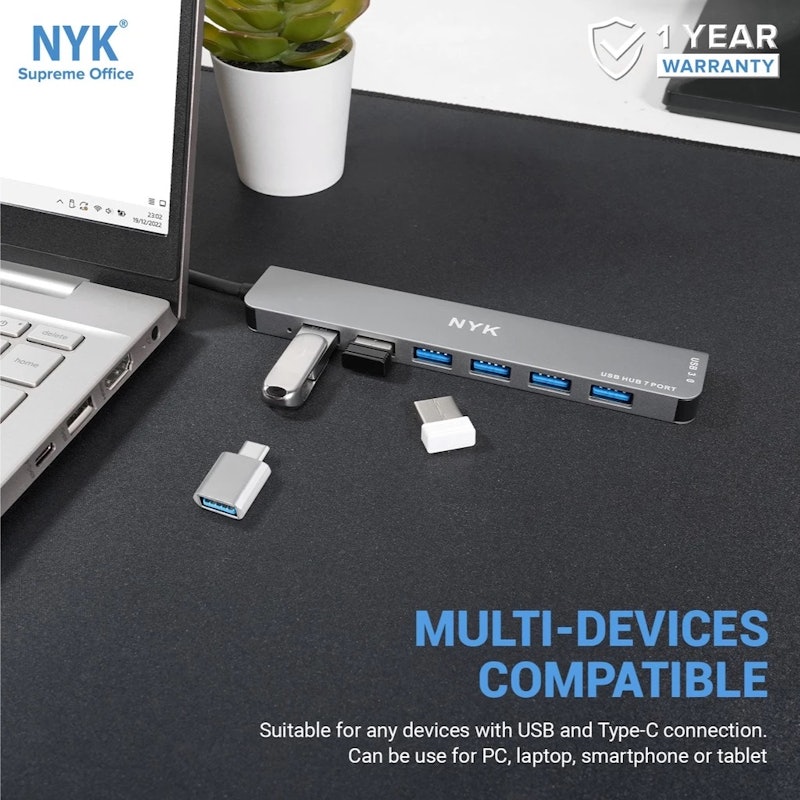 NYK USB HUB 7 Port 5