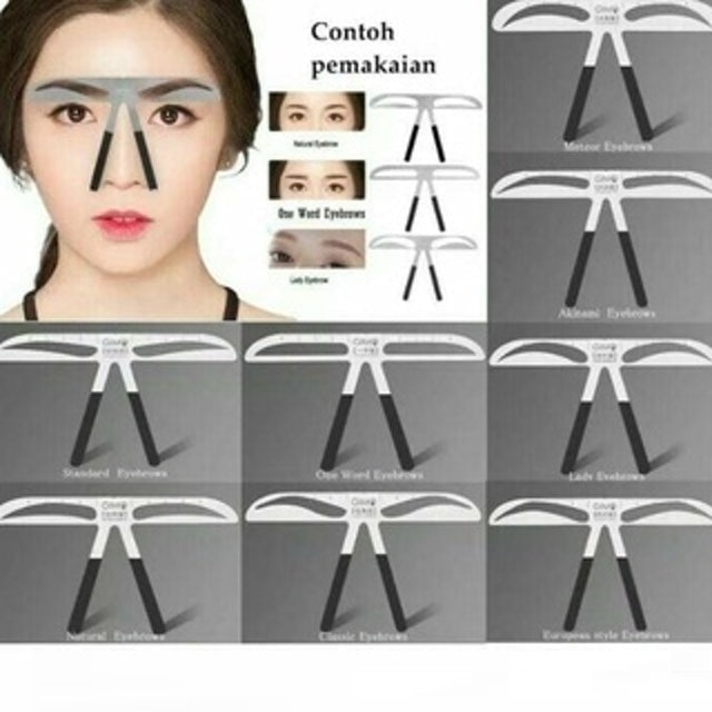  Eyebrow Ruler Stainless Steel