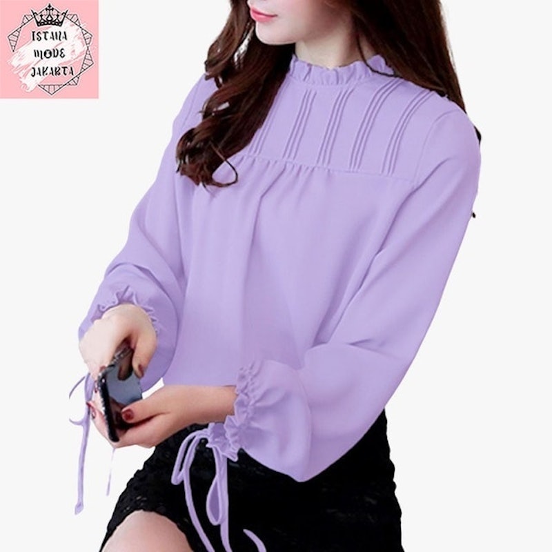 Korean Style Blouse Lengan Panjang 2