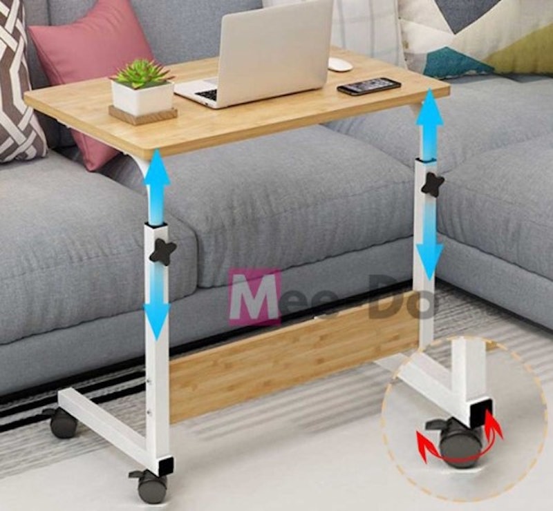 Meja Belajar Kerja Laptop Portable Multifungsi Adjustable 5