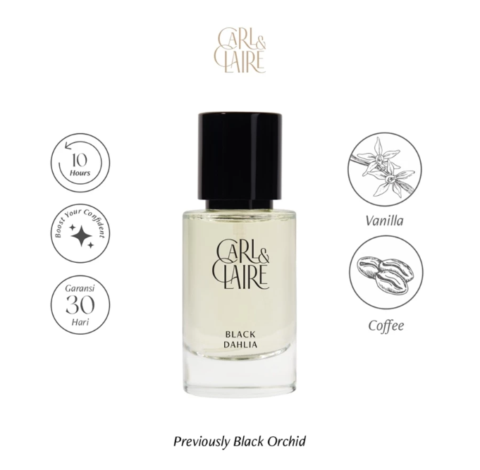 Pesona Aura Kharisma Carl & Claire Black Dahlia EDP 