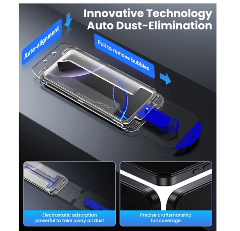 WSKEN Tempered Glass Anti-Spy 2