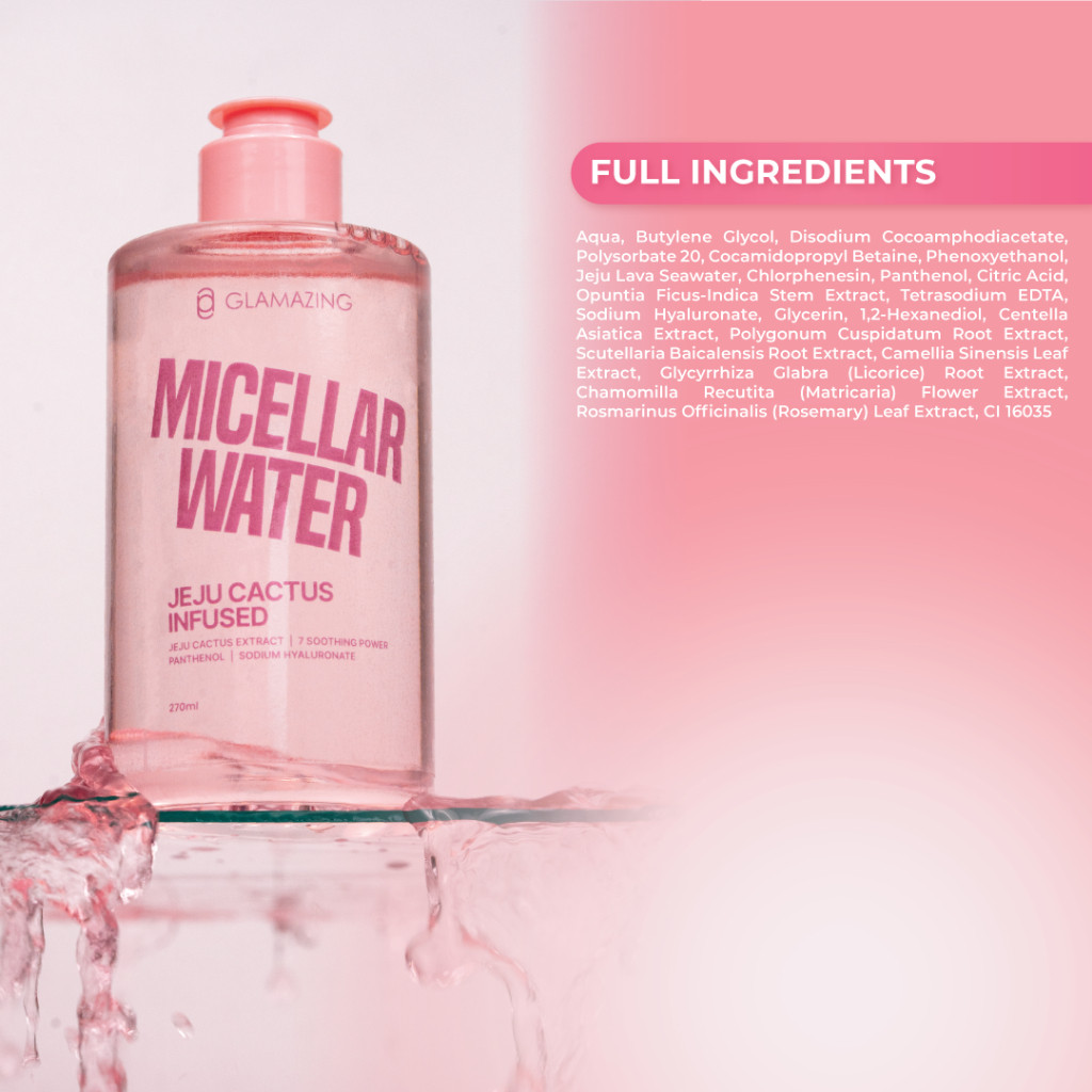  GLAMAZING Jeju Cactus Infused Micellar Water 